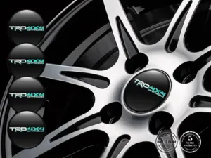 Toyota TRD Design Adesivi Coprimozzo Resina Etichette